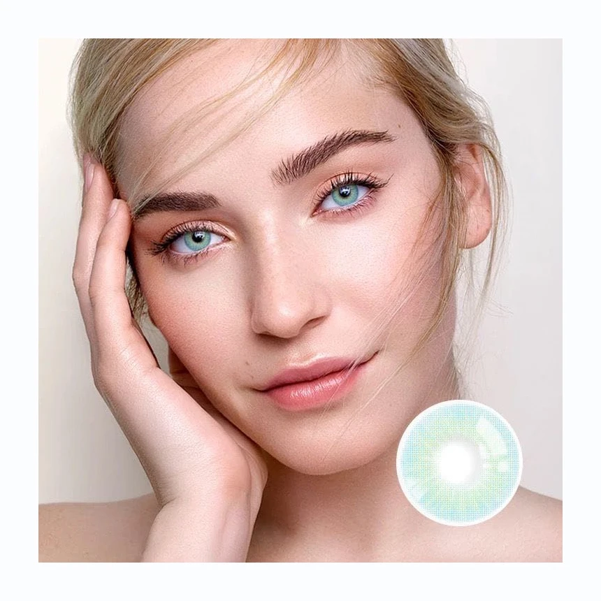  Горячая Распродажа коробка для контактных линз упаковка синие/черные зеленые контактные линзы