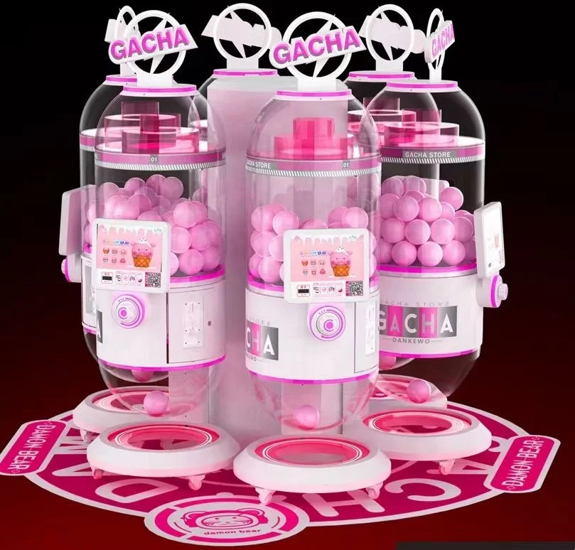 Hot Sale In The Philippines 75mm-130mm Capsule Toy Vending Machine Transparent Gas Ha Pon Toy Vending Machine For Children
