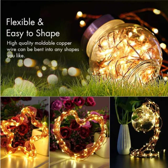 Holiday LED Christmas light with swirling glitter effect  APP control