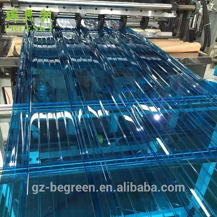 
PC 0.8mm / 1mm / 1.2mm / 1.5mm / 2mm Polycarbonate Corrugated Roofing Sheet Plastic Plain Roof Tiles 