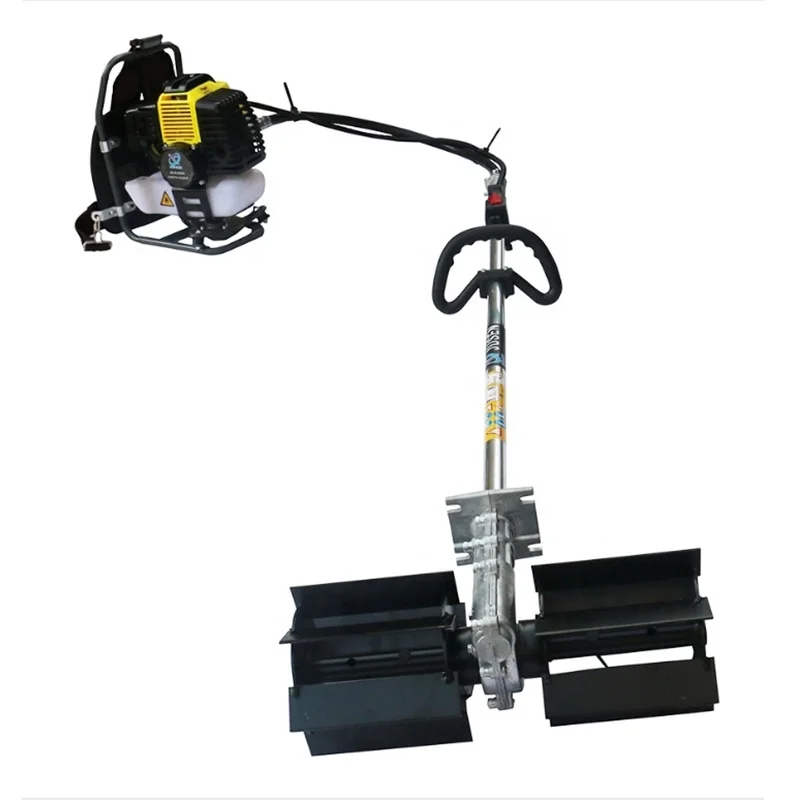 Hand mini farm machinery cultivator tiller weeder / rotary weeder machine