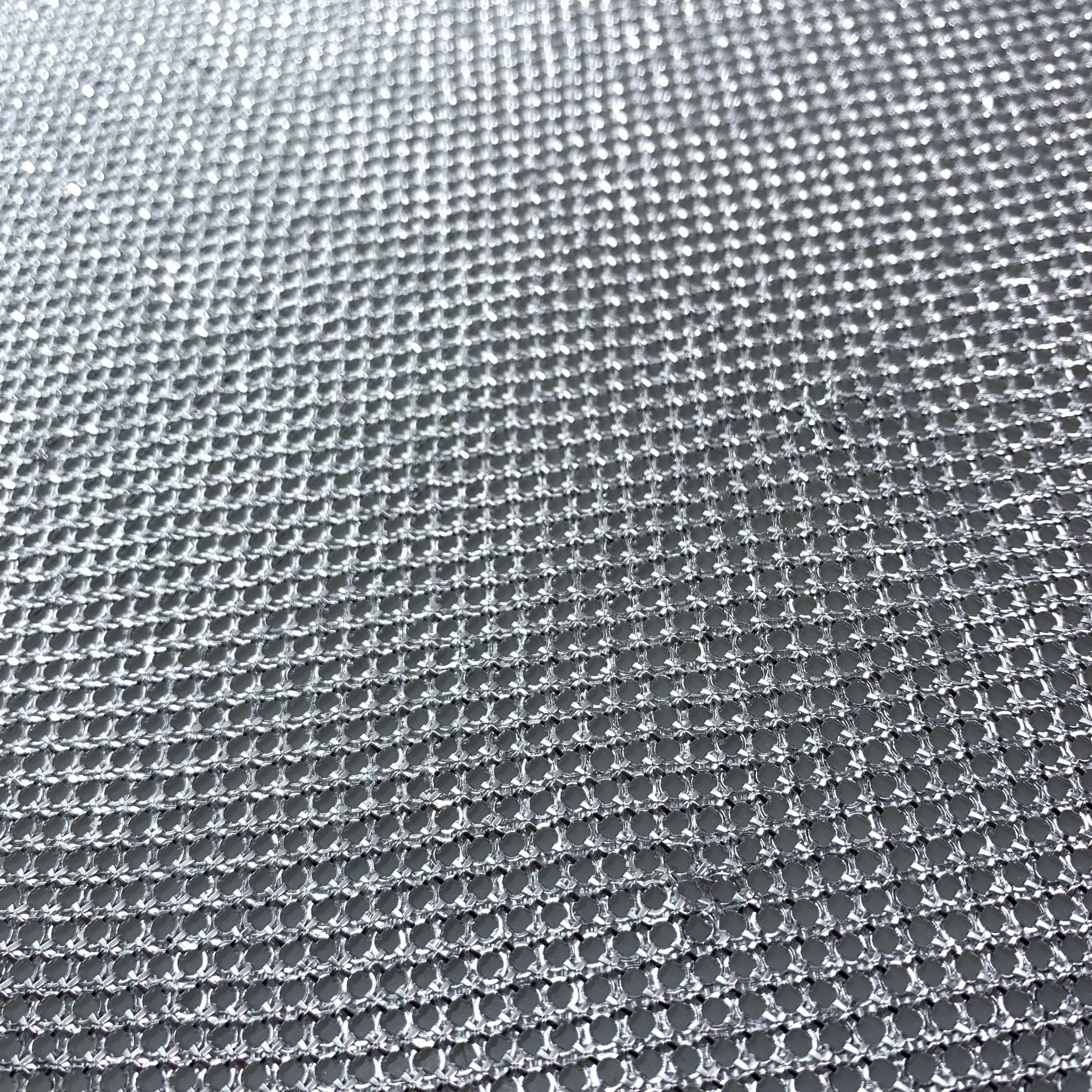 High Quality Supplier 3mm Mesh Rhinestones Sheet Aluminum Crystal Fabric For Dress Garment