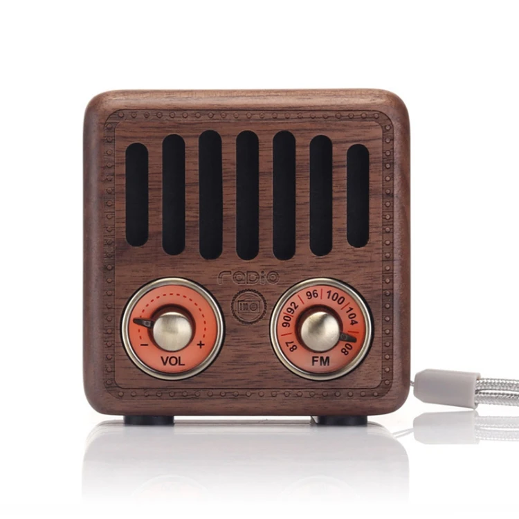 Retro Bluetooth Speaker  Radio Christmas Gift Wooden Crafts Gift for High Quality Retro Wood Holiday Decoration & Gift Model