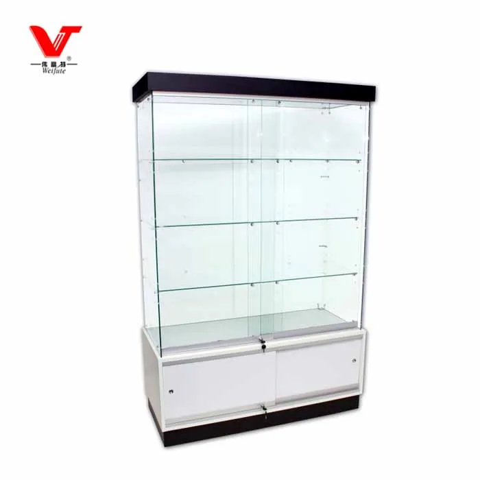 White museum Boutique Wooden Display Cabinet for Laptops