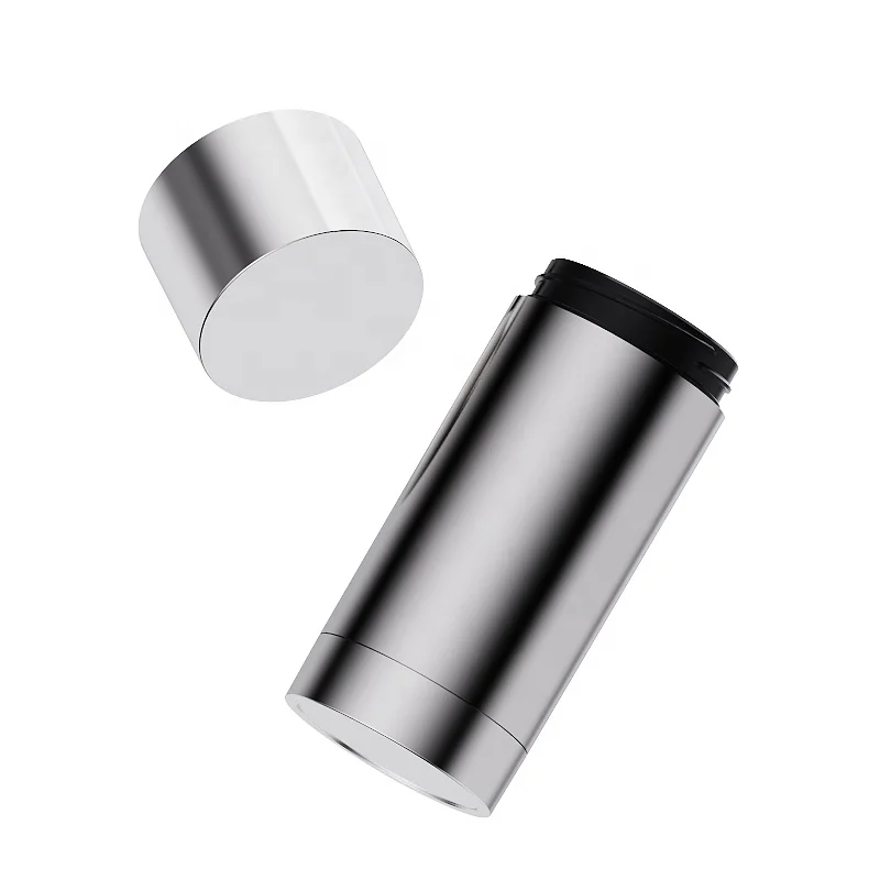 Aluminum Deodorant tube bottom fill mini size eco-friendly portable container 30ml deodorant packaging with silver  tubes