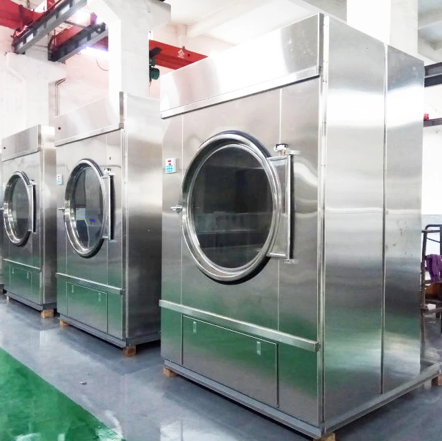 HOOP hotel hospital use HG-50/D 50Kg commercial & industrial gas steam & electric stainless steel tumble dryer laundry machine