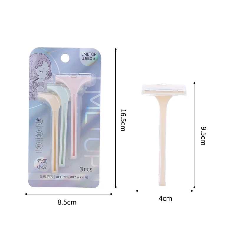 LMLTOP china manufacturers trade shaving razors TOP-054 traditional plastic face shaving razor shaving set safety razor for body