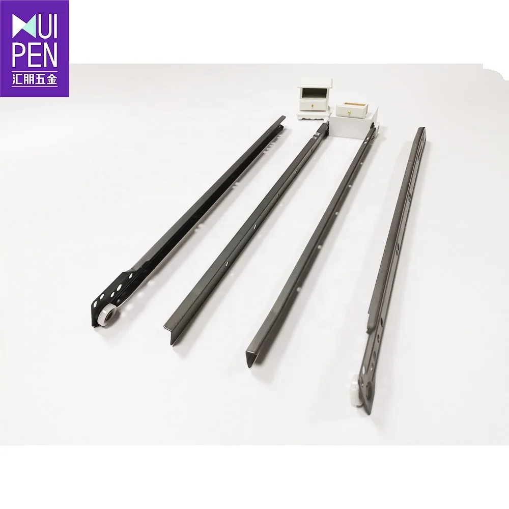 Factory Price Powder Coated Paint Drawer Slide Channel Telescopic Drawer Runner Carton Modern Mini Kitchen Cabinet 3000 Pairs