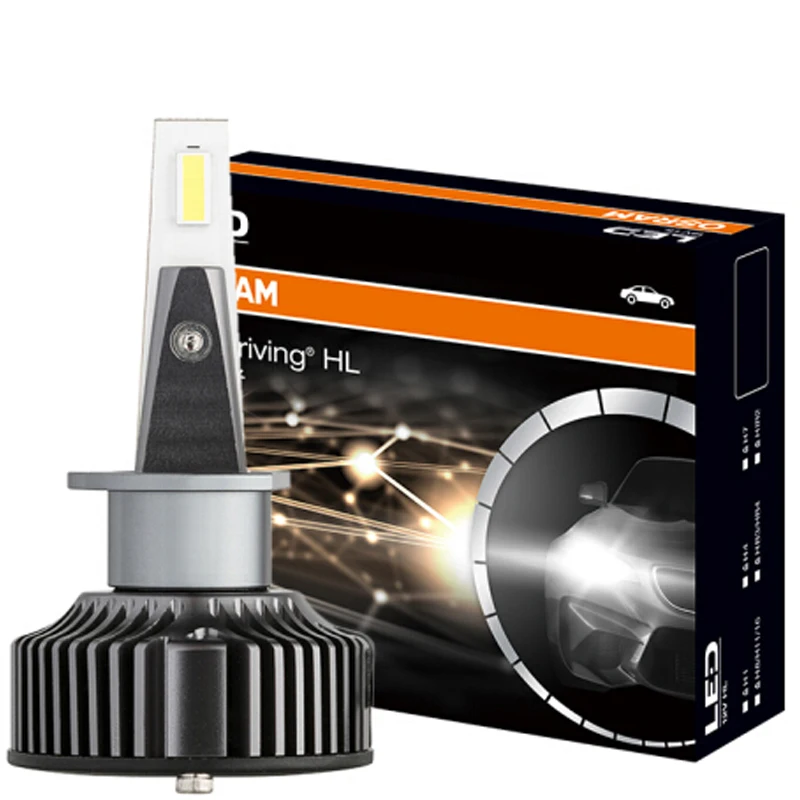OSRAM LED H-Type Heailight 12V 25W 2700LM  H1 H4 H7 H8/H9/H11 9012 HB3/HB4 6000K COOL WHITE Nondestructive installation