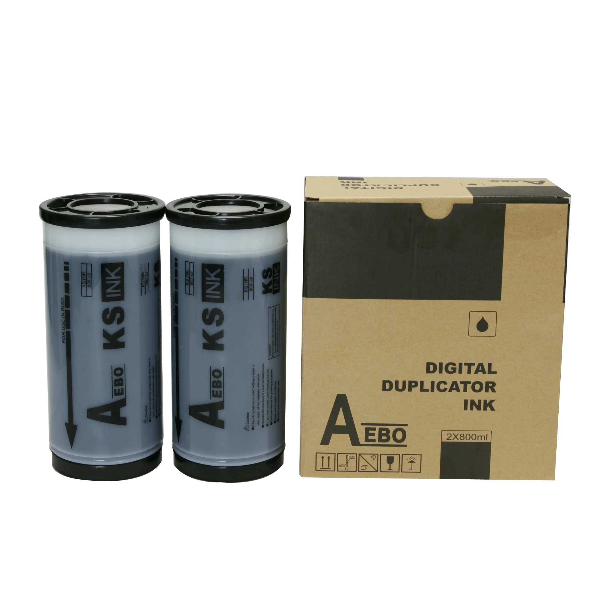 AEBO Digital Duplicator Ink KS 800ml Compatible for KS500/600/800