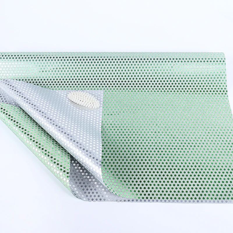 Factory Price dots pattern Sparkle Glitter Plastic Film for gift Wrapping Paper