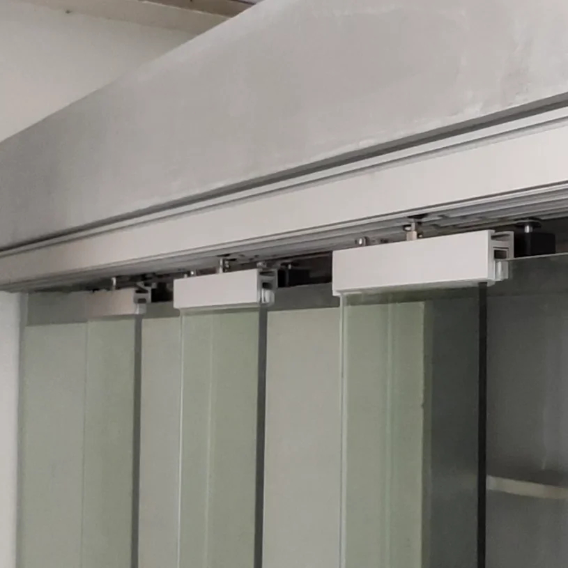 FENGZE 1 Fixed +2 Moving Doors Sliding Shower Door System Glass India Nepal Belt Sliding Shower Door Fittings Hardware