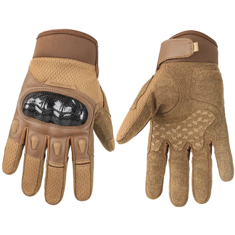 2023 Tactical Gloves CS Anti-collision Carbon Fiber Shell Anti Drop Anti Slip Wear-resistant Five Finger Touch Screen Gloves