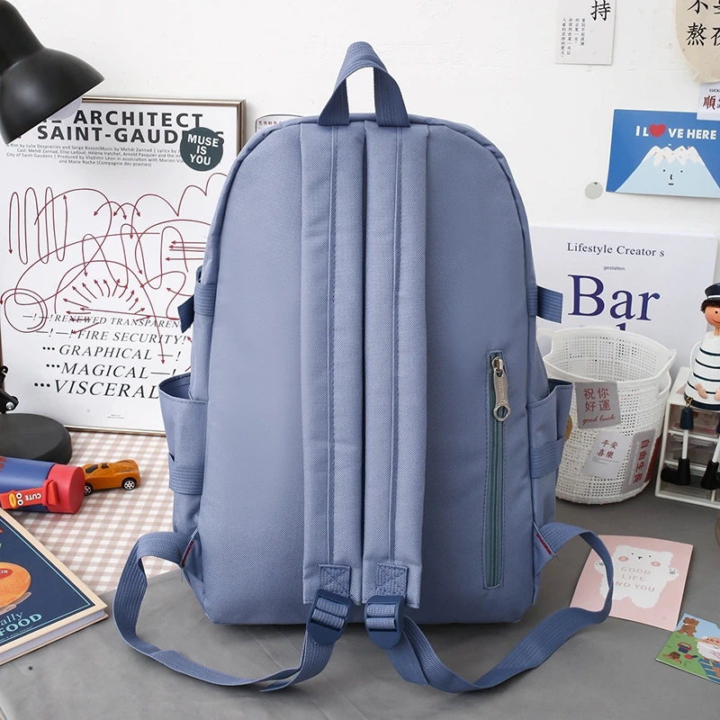 Wholesale Low Price Hot Sale Large Capacity Student Girls Five Piece Bags For Teenagers School Backpack Set