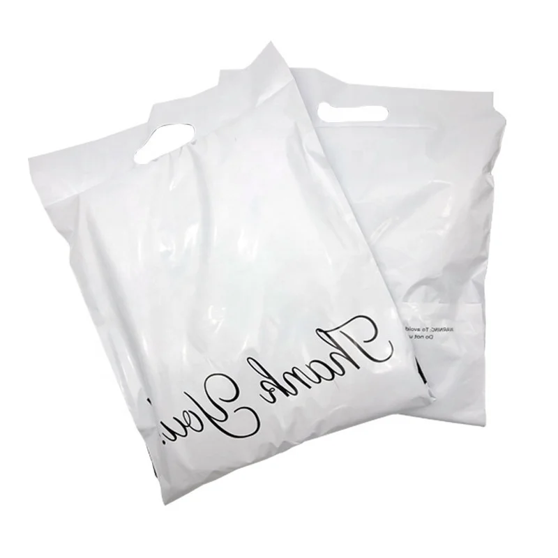 Wholesale White Small Business Self Adhesive Logo Printing Poly Shipping Mailer Custom Plastic Parcel Bag For Express Supplies