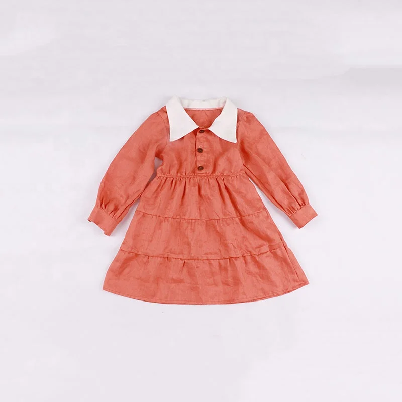 casual dresses for girls kids teenage fall clothing full sleeves smocked dress child girls summer party dresses