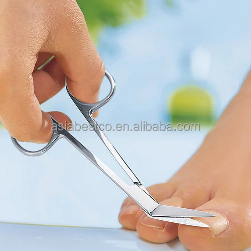 Professional Nail Tools Stainless Steel Nail Clipper Curved Blade Toe Nail Scissors
