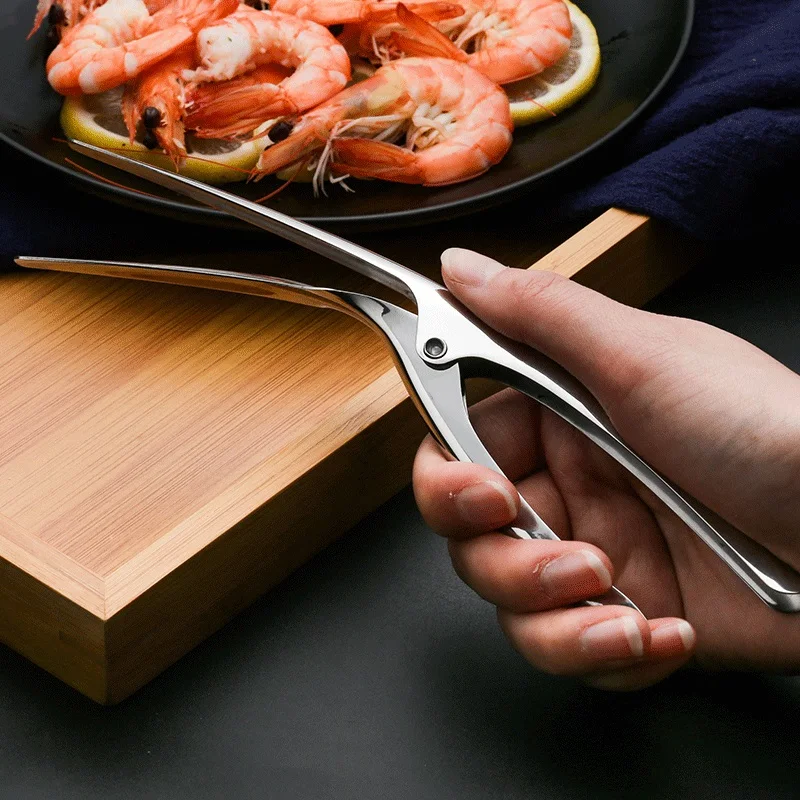 New Style 304 Stainless Steel  Shrimp Peeling Easy Seafood kitchen tool
