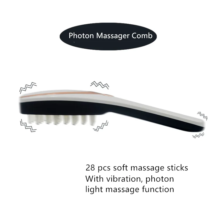 Electric photon therapy laser massage comb for hair care product