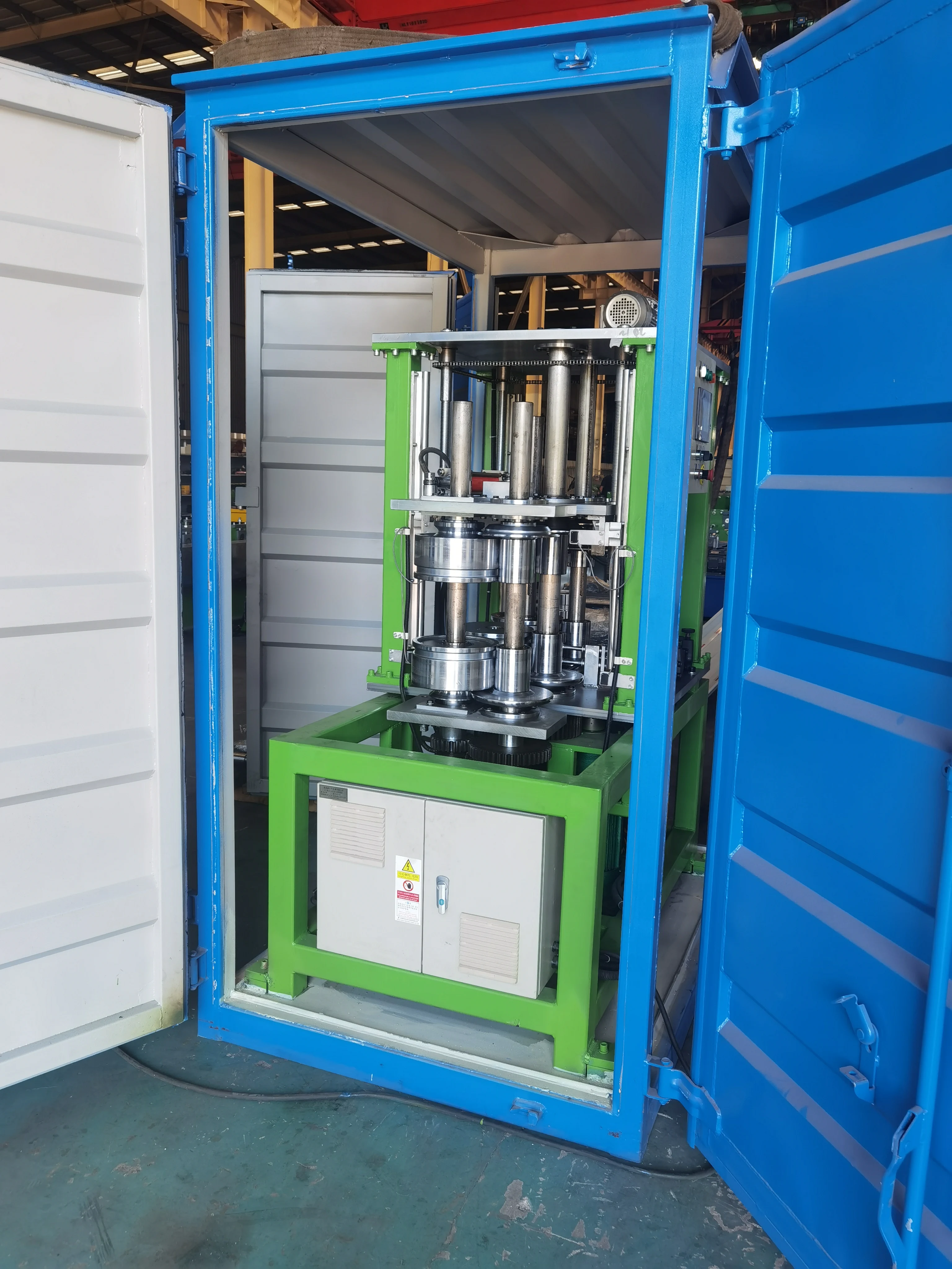 Radius Curved Standing Seam Tile Curving Roof Panel Crimping Metal Cold Bending Roll Forming Machine for Roofing Sheet