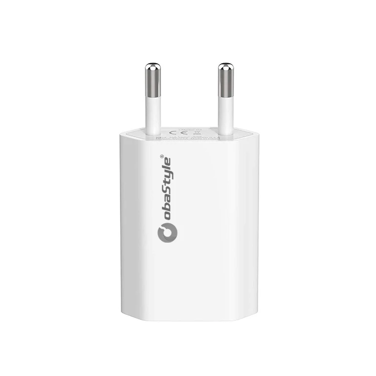 Custom Oem Odm Service Obastyle Abs White Usb Travel Wall Charger