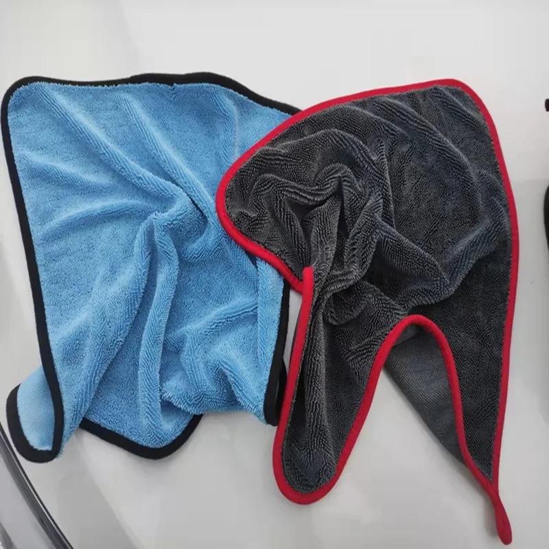 Ultrasoft Plush Soft durable twist cloth Thicker 600 gsm Super Absorbent Car Cleaning 40*40 cm Cloth Wax Polishing Towel