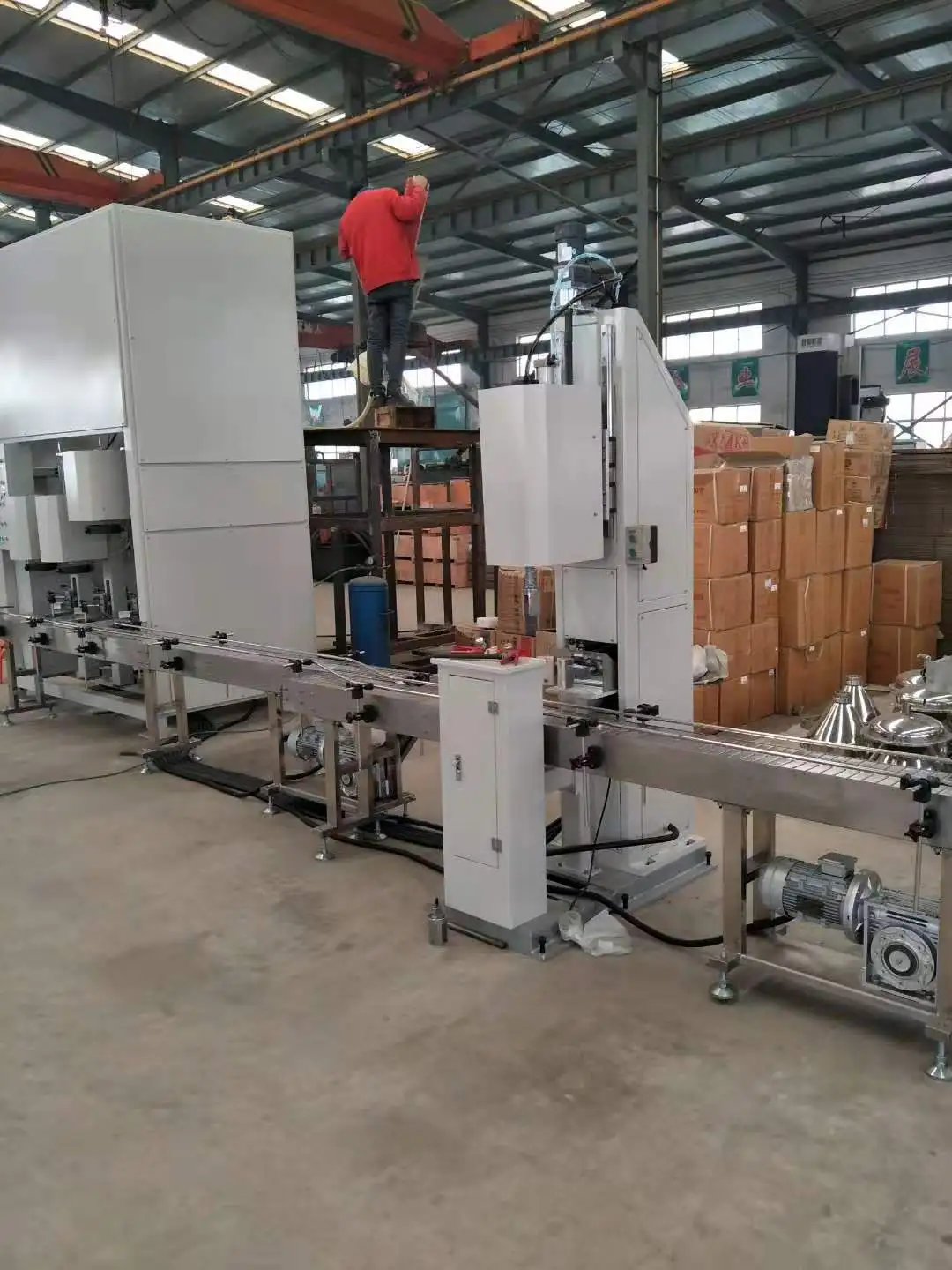 china 40 years manufacturer, dry powder fire extinguisher assembling equipment /cylinder manufacturing machine