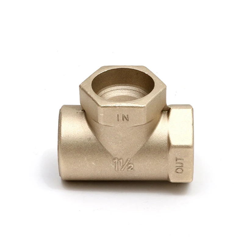 Custom Low Pressure Casting Part Copper Brass Tee Casting Foundry Product