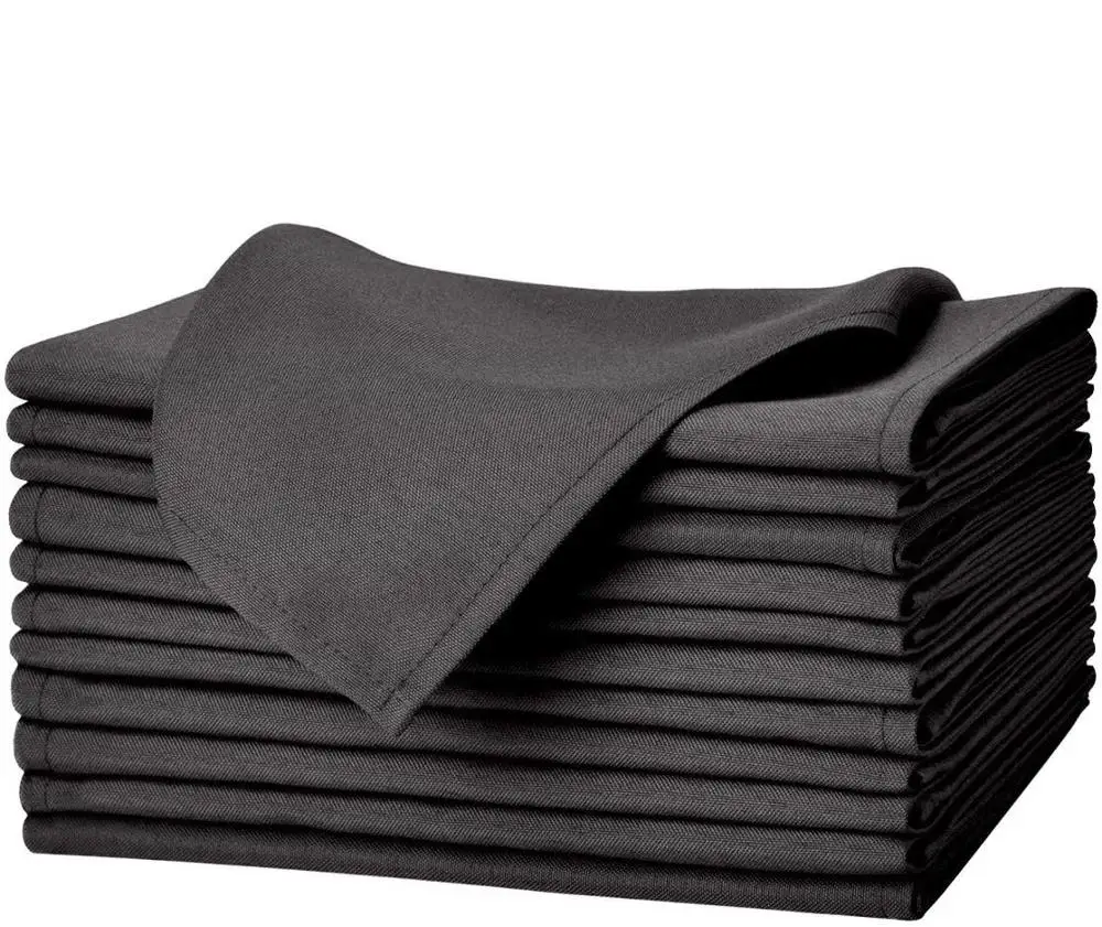 MRTONG High Quality Wholesale Custom  Cloth Napkins Washable  Dinner Napkins  Polyester Napkins