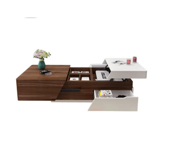 Space saving living room modern cheap wood folding lift top adjustable coffee tables