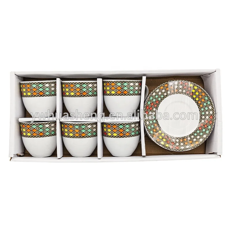 2021HS Eritrean Tilet Saba Traditional Art Classic Design Ethiopian Coffee Sets