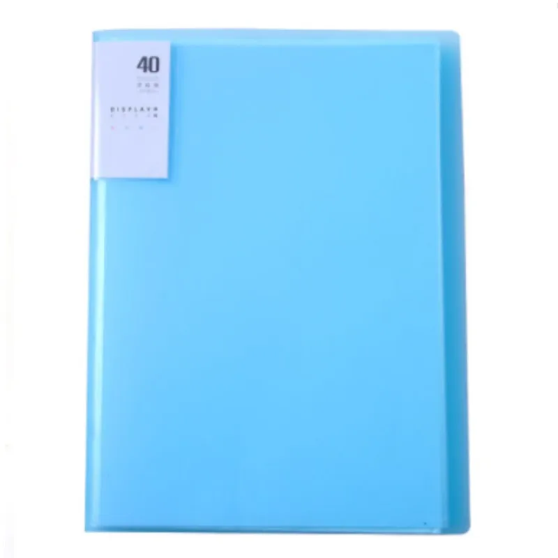 Hot selling 40 Pocket Art Portfolio Folder with Clear Sheet Protector Portfolio Folder Binder Display 80 Pages (Multicolor)