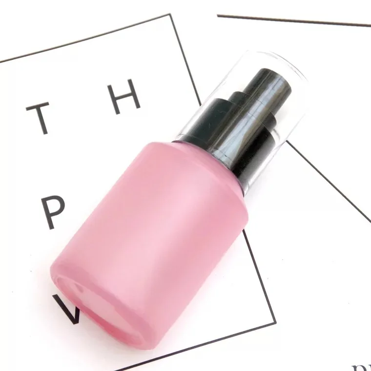 30ml 60ml frosted pink/green/white/red/olive green mist spray glass bottle for cosmetics liquid and perfume packaging