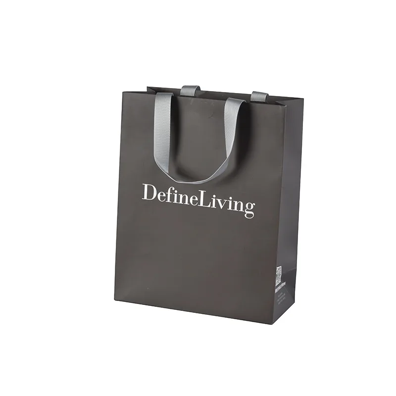 Wholesale Eco-Friendly Reusable Shopping Bags Customizable Paper Packaging with Logo Handles Recyclable Jewelry Clothing Gifts