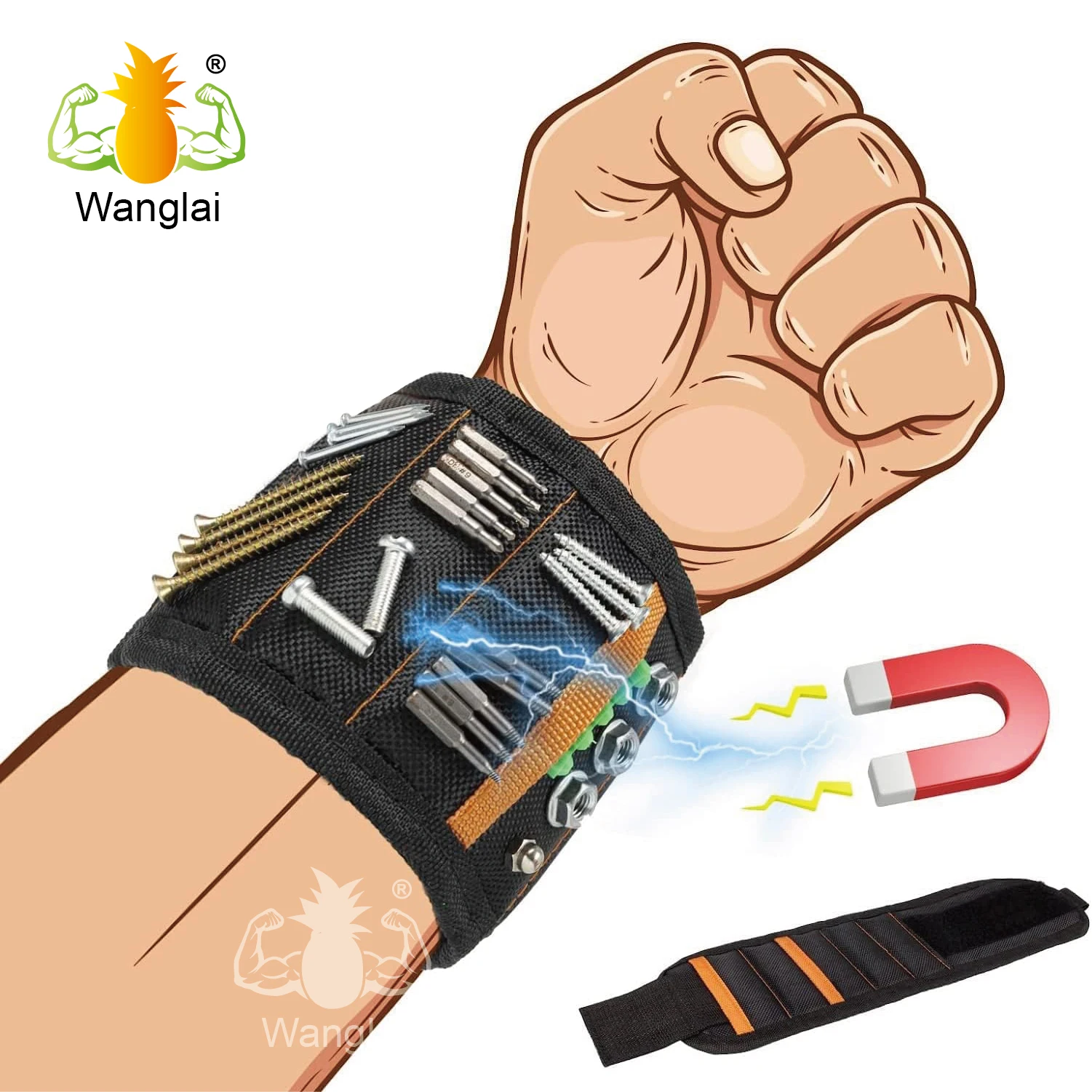 Магнитный держатель для инструментов, магнитный браслет для Крепления Винтов