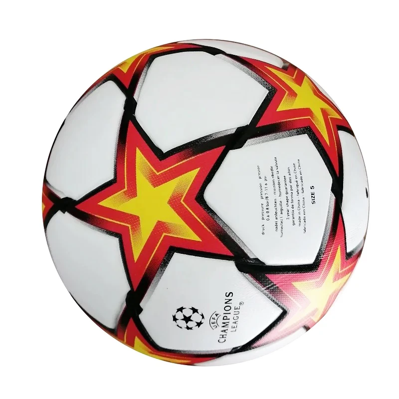 New High Quality Custom PU/PVC Leather Football League Soccer Balls Size 5 Football