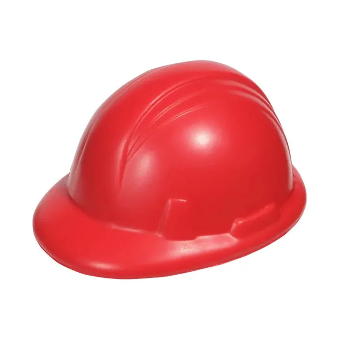 New Product PU Foam Antistress Reliever Safety Helmet Shape Anti Stress Ball For Gifts