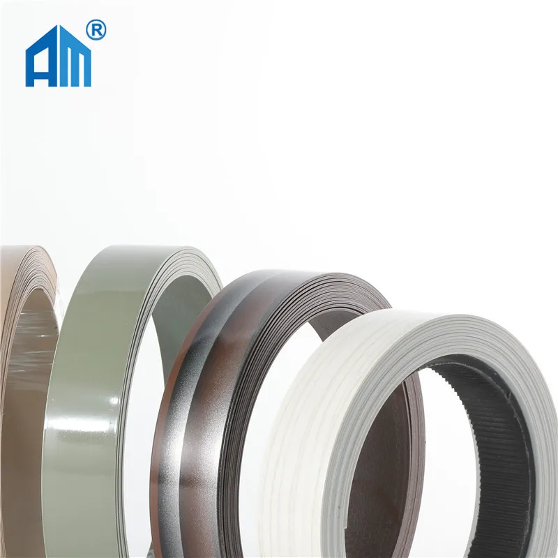 Matt White Solid Color Cabinet Decoration PVC Edge Banding Metal Furniture Trim