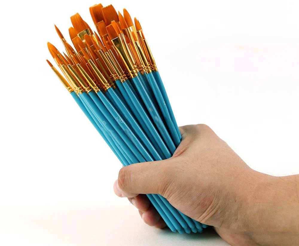 Artmate Art Paint Brushes10pcs for Acrylic Watercolor Oil Gouache Painting,Painting Brush Set,Paint Brush