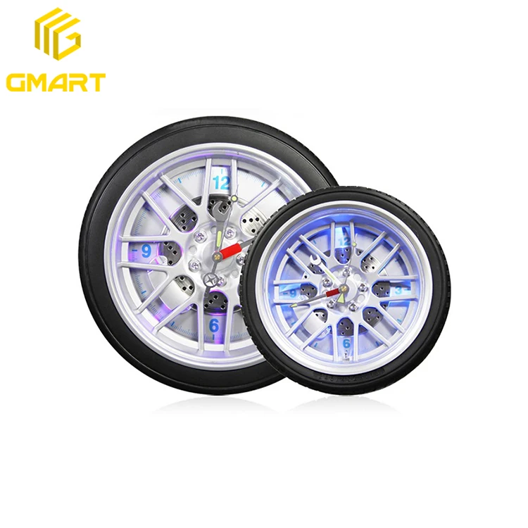 Factory Hot Sale Circular Fashion Modern Single Face Wheel Clock For Office Home Decorative