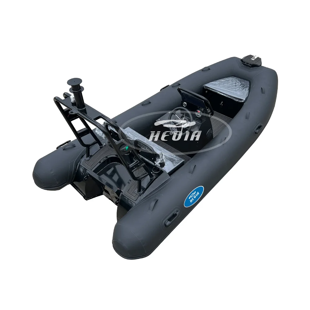 13 foot inflatable rib boat hypalon boat luxury aluminium fishing boat flat bottom barche cinesi rib 380