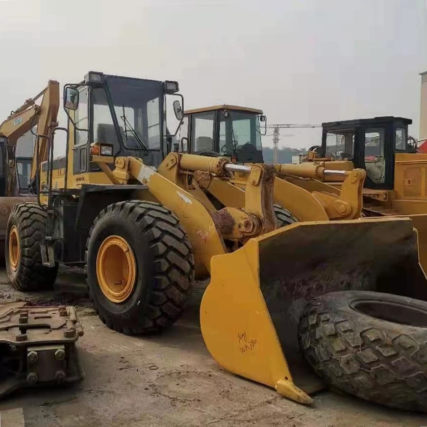 Хорошее состояние строительная машина komatsu 16-тонный колесный погрузчик Komatsu WA380-3 б/у WA380