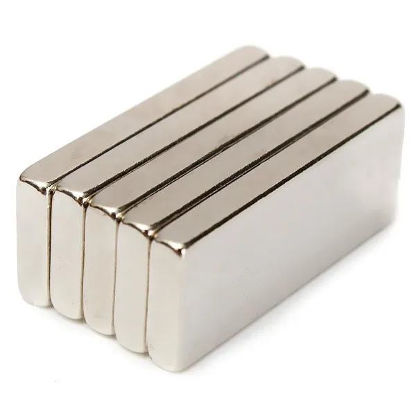 Origin in China manufacturer Guangdong N45 strong magnetic 5000 Gauss for large machine part use neodymium bar magnet