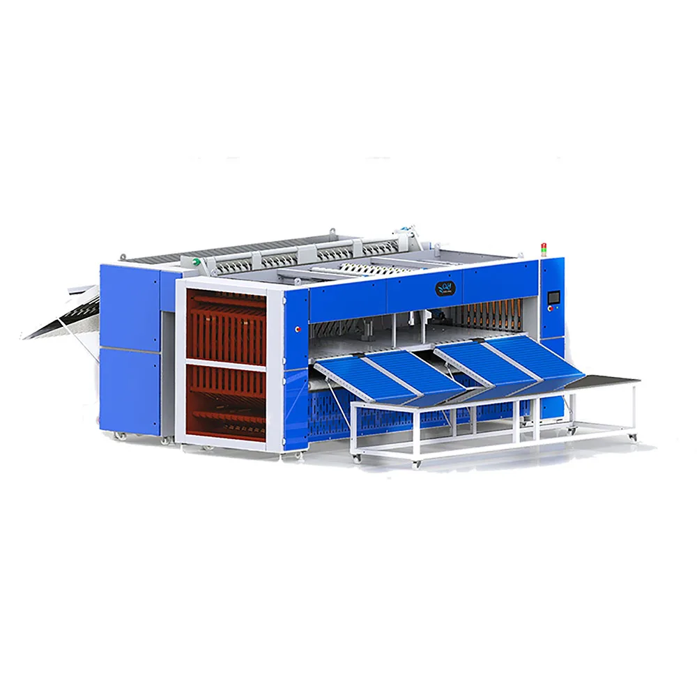 Industrial automatic clothes folding and cloth ironing machine flatwork ironer
