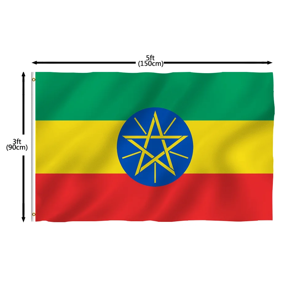 Specialization Equipment Production 3x5ft  Ethiopia Lion Of Judah Historical Country Flag