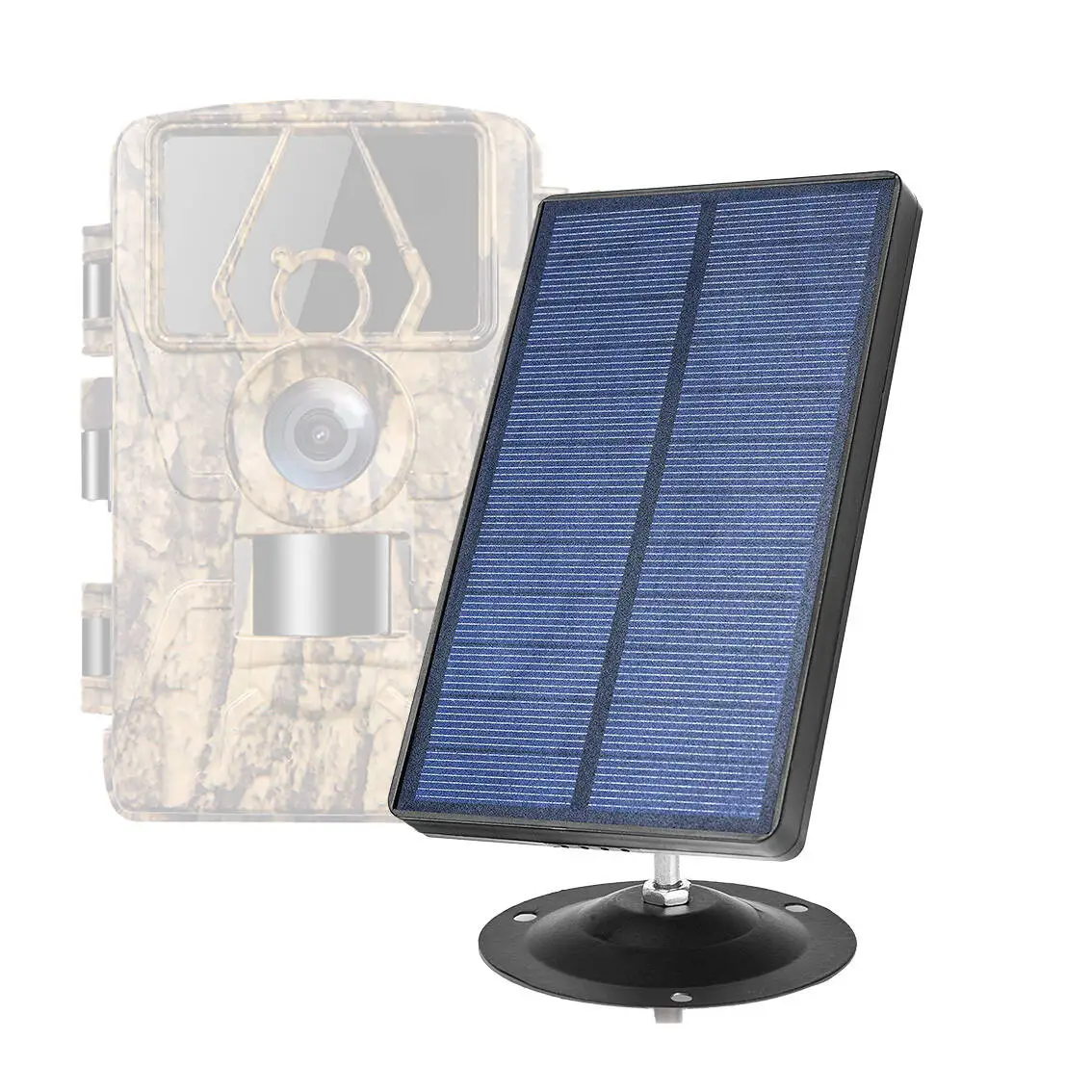 Game Trap Camera Power Supply Built In Battery Solar Panel For Hunting Camera