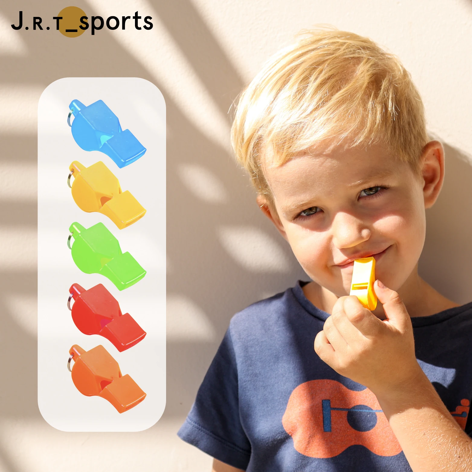 JRT Factory Price Customize Color Whistle ABS Plastic Whistle Professional Referee Whistle