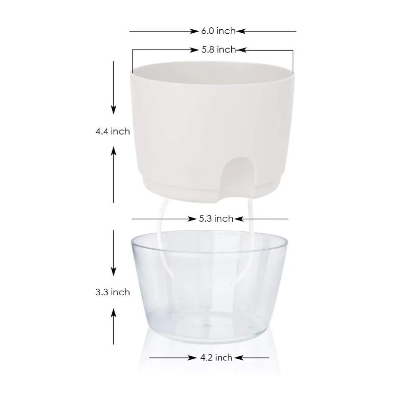 self watering plant pot, garden Automatic Water Self-Watering Planter small the lazy self watering plastic flower pot