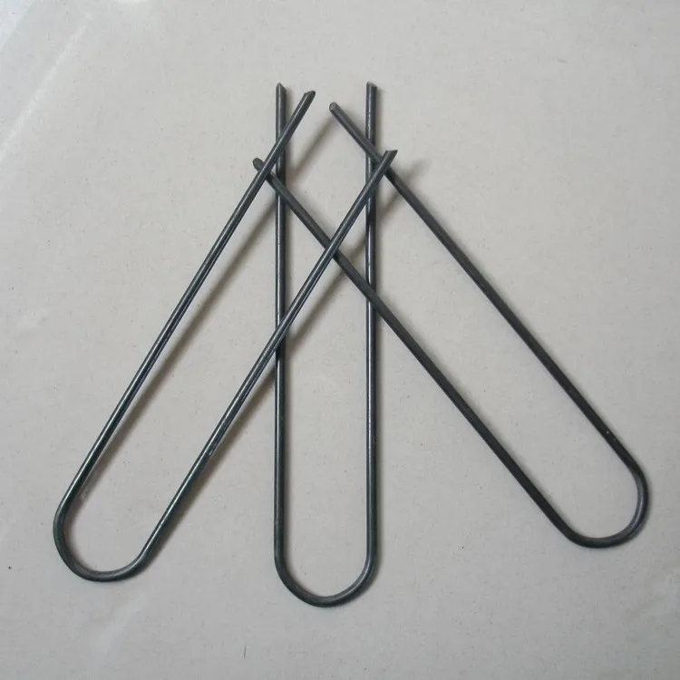 factory customized Anti Rust garden sod stakes pins Galvanized Steel Landscape Nail