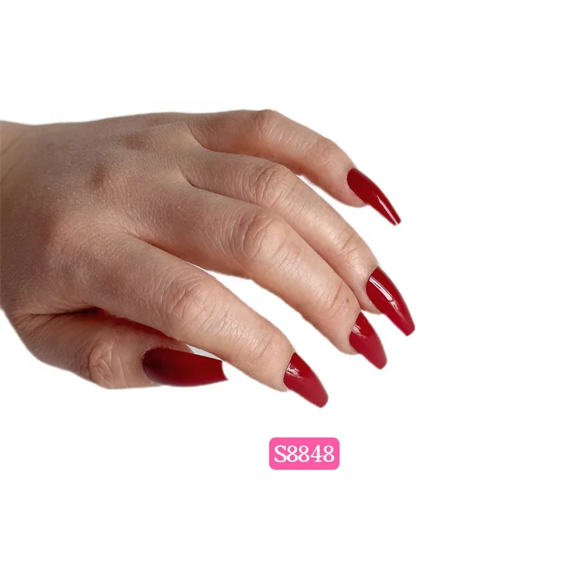Soft Gel Press On Nails 30pcs Diamond Jewelry Reflective Artificial Fingernails Long Square Designed Nails Vendor